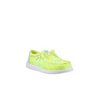 HEYDUDE Men's Wally Party Mesh Shoes in Lime | Size: 10 HEYDUDE Lime 10