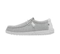 HEYDUDE - Men's Wally Sox - Casual Slip-On Shoes - Moccasin Style, Stone White, 7 UK