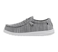 HEYDUDE - Men's Wally Stretch Mix Wally - Casual Slip-On Shoes - Moccasin Style, Granite, 11 UK