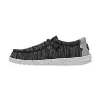 HEYDUDE - Men's Wally Stretch Mix Wally - Casual Slip-On Shoes - Moccasin Style, Meteorite, 12 UK