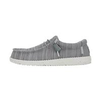 HEYDUDE - Men's Wally Stretch Sox Slip-On Shoes, Grey, 7 UK