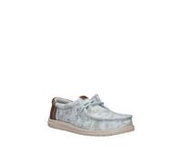 HEYDUDE Men's Wally Washed Palm in Light Blue | Size: 9 HEYDUDE Light Blue 9