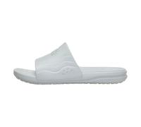 HEYDUDE Men's Wave Slide Sandal | Lightweight Travel Ready Slide with Flexible Outsole and DUDEWAVES Footbed, Grey, 9 UK