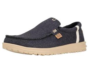 HEYDUDE - Mikka Jute, Men Slip-On Shoes, Black/Irish Cream, M8