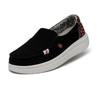 HEYDUDE Misty Rise - Womens Shoes - Black Palm - Size EU 41