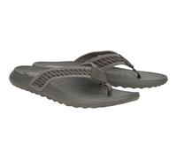 HEYDUDE Myers Flip Nu Prep Cotton Blend Men's Black/Granite Grey Flip Flops - UK 10 / EU 44 / US M11