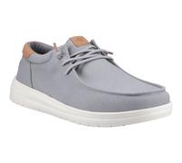 Heydude Paul Canvas Cotton Men's Monument Grey Moccasins Shoes UK 12