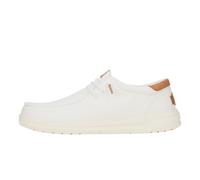 HEYDUDE Paul Canvas, Men's Slip-On Shoes, Loafer Style, White, 10 UK