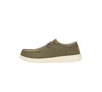 HEYDUDE Paul Classic Men's Slip-On Loafer Shoes, Olive Green, 6 UK