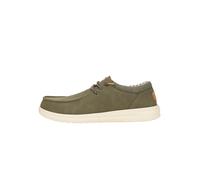 HEYDUDE Paul Classic Men's Slip-On Loafer Shoes, Olive Green, 9 UK