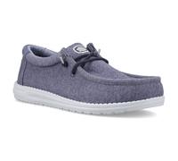 HeyDude Shoes Mens Wally Stretch Jersey Navy