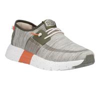 HEYDUDE Sirocco Sport Mode Nylon Mens Green/Dusty Olive/Orange Trainers - Size UK 12