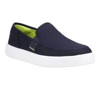 HEYDUDE Sunapee Canvas 100% Cotton Mens Navy/White Loafers - Size UK 10