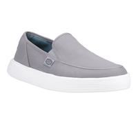 HEYDUDE Sunapee Canvas Mens Classic Slip On Shoes - Grey - Size UK 8