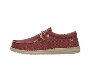 HEYDUDE Wally Braided - Mens Shoes - Pompeian Red - Size UK 11