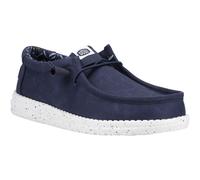 Heydude Wally Canvas 100% Cotton Men's Navy Shoes UK 8