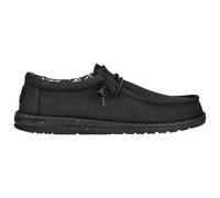 HEYDUDE Wally Canvas Shoe Black/Black UK Size = 8 EU Size = 42 - Male