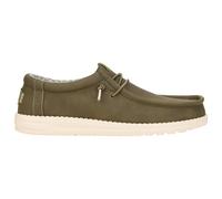 HEYDUDE - Men's Wally Classic Slip-On Shoes, Olive, 9 UK