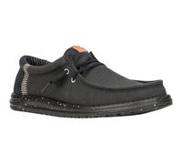 HEYDUDE - Men's Wally Elevated Basics Slip-On Shoes, Black/Black, 9 UK