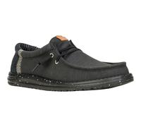 Heydude Wally Elevated Basics Canvas Men's Black Boat Shoes UK 10