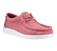 Heydude Wally Jute Jute Men's Claret Red/Silver Birch Moccasins Shoes UK 10