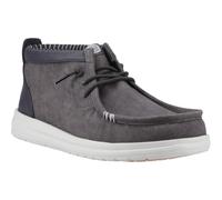 Heydude Wally Mid Gripr Cotton Men's Black Oyster/Black Ankle Boots UK 12