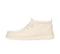 HEYDUDE - Wally Mid Stretch Canvas, Men Slip-On Shoes, Bone White, M9