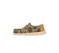 HEYDUDE - Wally Palm Jute, Men Slip-On shoes, Burnt Olive/Ginger Brown, M12