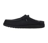 HEYDUDE - Wally Slip Stretch Canvas, Men Slip-On shoes, Black/Black, M8