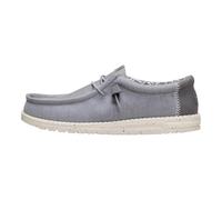 HEYDUDE Wally Stretch Canvas, Men's Slip-On Loafer Shoes, Flannel Grey, 13 UK