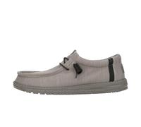 HEYDUDE Wally Stretch Fleece Men's Slip-On Loafer, Lava Stone Black, 9 UK