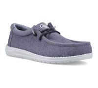 Heydude Wally Stretch Jersey Cotton Men's Navy Moccasins Shoes UK 8