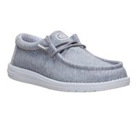 HEYDUDE Wally Stretch Jersey Textile Mens Grey Loafers - Size UK 11