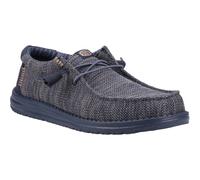 Heydude Wally Stretch Mesh Synthetic Men's Navy Blazer Moccasins Shoes