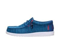 HEYDUDE Wally Stretch Sox Mens Loafer Shoes in Blue Multicolour - 9 UK