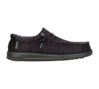 HEYDUDE - Men's Wally Stretch Sox Slip-On Shoes, Black/Black, 10 UK