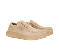 HEYDUDE Wally X Suede Mens Tan Boat Shoes - Size UK 11