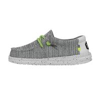 HEYDUDE Wally Youth Sox Moc Toe Shoes, Stone White, 4 UK Child