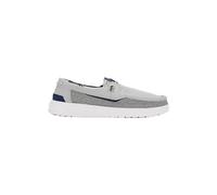 HEYDUDE - Welsh Grip Classic Mesh, Men Slip-On Shoes, Storm Gray/Navy Blazer, M11