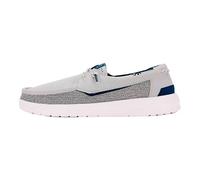 HEYDUDE - Welsh Grip Classic Mesh, Men Slip-On Shoes, Storm Gray/Navy Blazer, M8