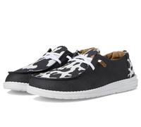 HEYDUDE Wendy Animal, Black/Cow, 6 UK