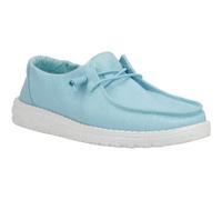 HEYDUDE Wendy Canvas Shoe Turquoise UK Size = 7 EU Size = 40 - Female