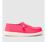 HEYDUDE Wendy Canvas Trainers in Pink UK 3 (EU 36)