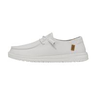 HEYDUDE Wendy Chambray - Womens Shoes - White - Size EU 39