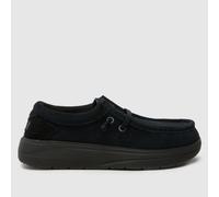 HEYDUDE Wendy Comf Suede Trainers in Black UK 4
