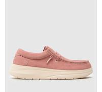 HEYDUDE Wendy Comf Suede Trainers in Pale Pink UK 7 (EU 40)