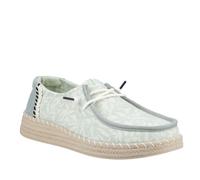 HEYDUDE Wendy Espadrille Retro Palm Shoes BROWN SIZE 4
