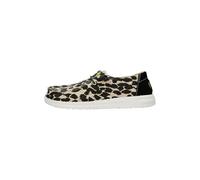 HEYDUDE Slip-ons (Shoes) Wendy Leopard in Black 3.5