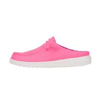 HEYDUDE Wendy Slip Stretch Canvas Women's Slipper Mule, Neon Pink, 10 UK