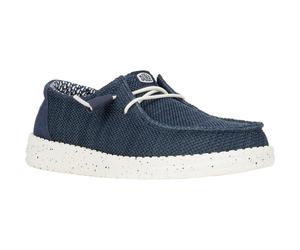 Heydude Wendy Stretch Mesh Synthetic Women's Navy Loafers UK 7